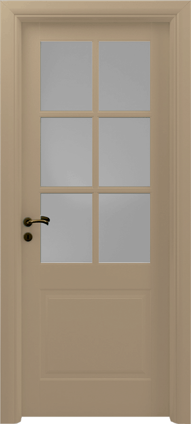Interior swinging door ARIMINO 1/B/6/V, Sublimia - Dove grey lacquered - Garofoli