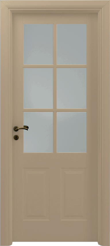 Interior swinging door TERMENO 2/B/6/V, Sublimia - Dove grey lacquered - Garofoli