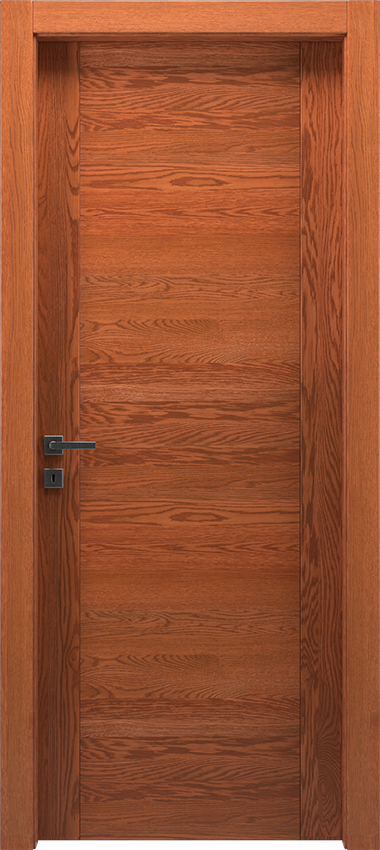 Porta da interni a battente L/T/2015, Mirawood - Rovere teak - Garofoli