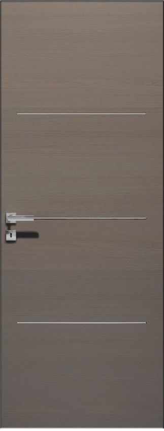 Interior swinging door ORIZZONTE 3F PORTA FILOMURO, Filomuro - Oak clay grey - Garofoli