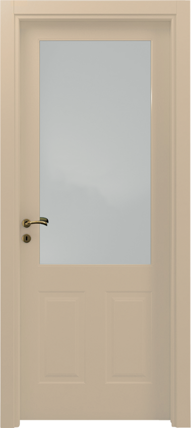 Interior swinging door CLEO 2/B/1/V, Mirabilia - Dove grey lacquer - Garofoli