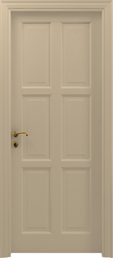 Interior swinging door 6/B, Classica - Ivory lacquered - Garofoli