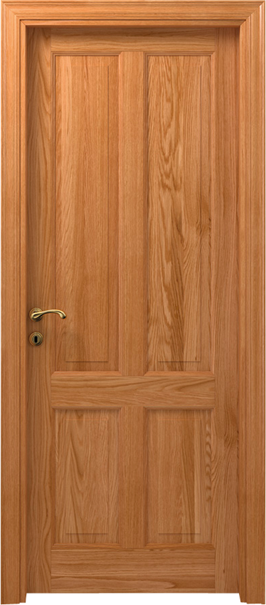 Porta da interni a battente 4/B, Classica - Rovere naturale - Garofoli