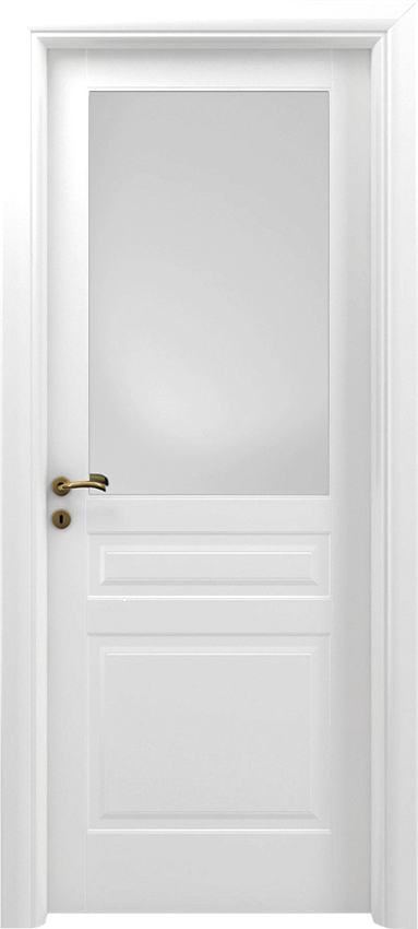 Interior swinging door GRADARO 2/B/O/1/V, Sublimia - White lacquered - Garofoli