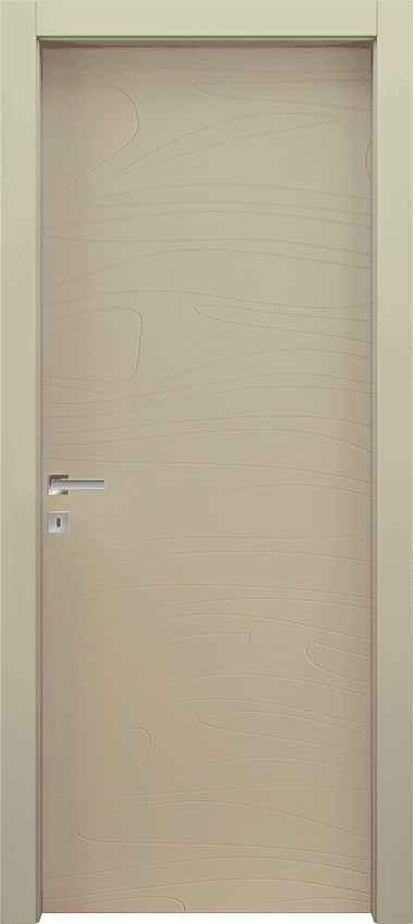 Interior swinging door MIDO 1/M, Miraquadra - Ivory lacquered - Garofoli