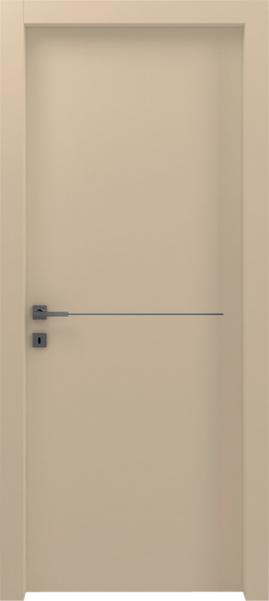Interior swinging door ROTIA 1/L/1/F, Gdesigner - Dove grey lacquered - Garofoli
