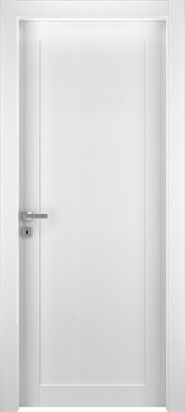 Interior swinging door SORIZZ 1PAO, Spenia - Lacquered oak white - Garofoli