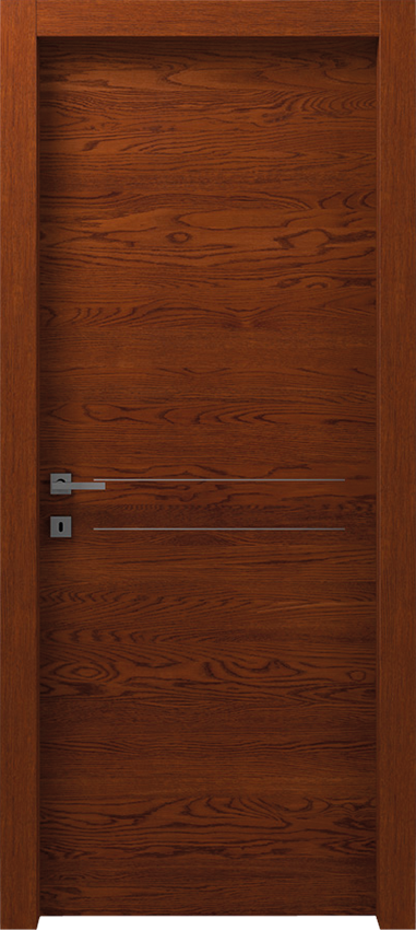 Interior swinging door DUFIA 1/L/2/F, Gdesigner - Oak tobacco - Garofoli
