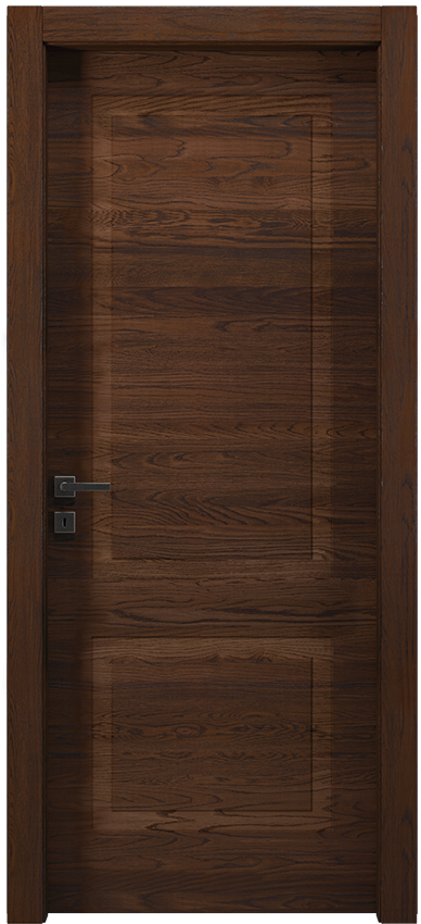 Interior swinging door 2/B, Mirawood - Oak dark leather - Garofoli