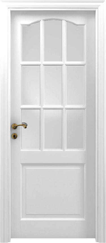 Interior swinging door 1/B/9/V/C, Classica - White lacquered - Garofoli