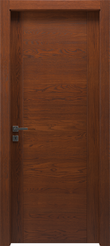 Porta da interni a battente L/T/2015, Mirawood - Rovere tabacco - Garofoli