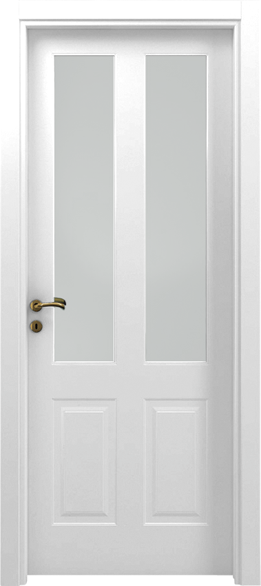 Interior swinging door NITA 2/B/2/V, Mirabilia - White lacquered - Garofoli