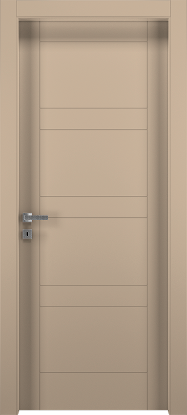 Interior swinging door PEPLA 4D, Patio - Dove grey lacquered - Garofoli