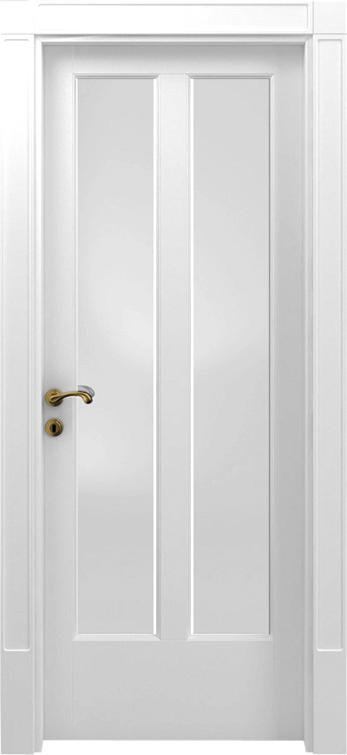 Porta da interni a battente 2/V/600, Classica - Laccato bianco - Garofoli