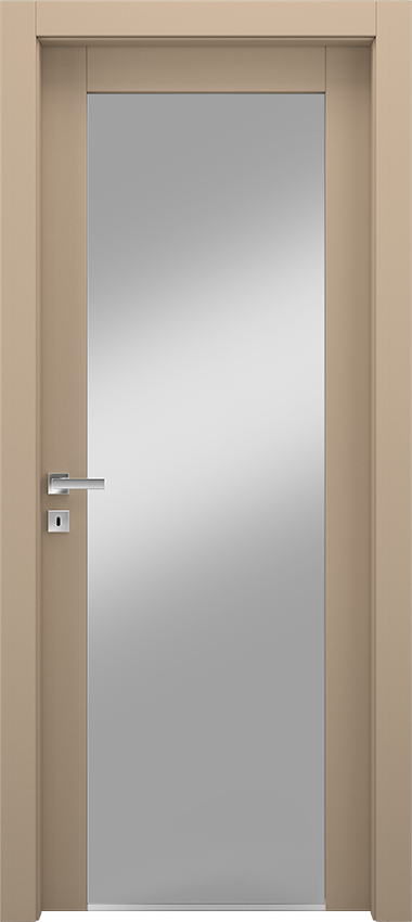 Interior swinging door 1/V/2001, Miraquadra - Dove grey lacquered - Garofoli
