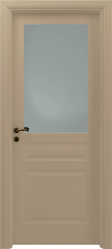 Interior swinging door GRADARO 2/B/O/1/V, Sublimia - Dove grey lacquered - Garofoli