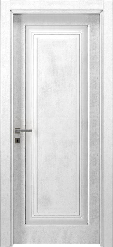 Porta da interni a battente UMU 1/B, Dorè - Laccato bianco anticato - Garofoli