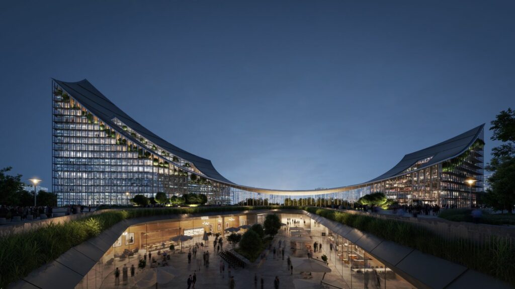Porte Garofoli per Citywave, edificio direzionale iconico e innovativo presso CityLife, Milano.